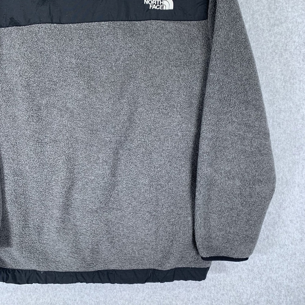 The North Face Denali Fleece Jacket Boys XL Grey Black Polartec Full Zip - Picture 7 of 16